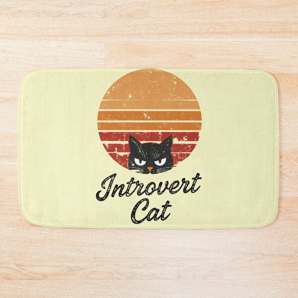 Item preview, Introvert Cat Black Cat Retro Sunset Vintage designed and sold by AstronautMerch.
