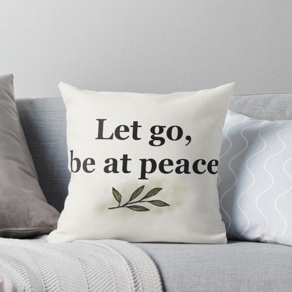 Item preview, Let Go, Be at Peace  Minimalist Motivational Quote with Olive Branch designed and sold by Fun In The Sun .