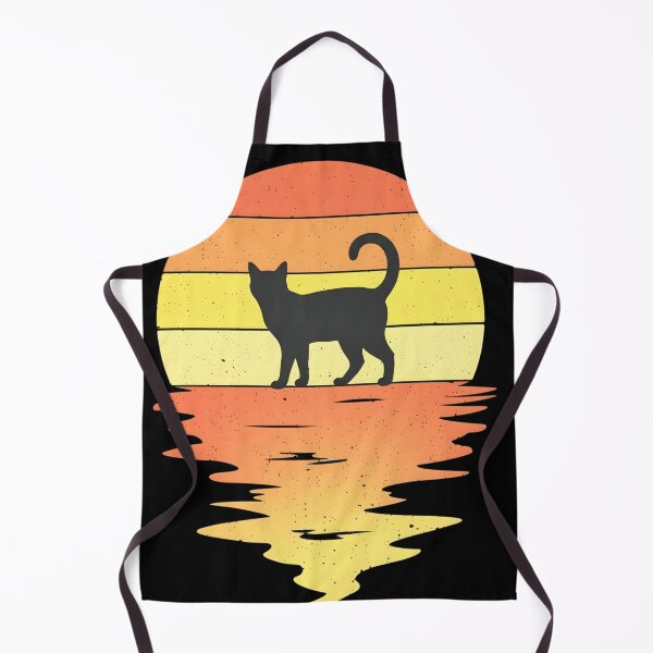 Item preview, Black Cat Retro Sunset Vintage Cat Lover Gift designed and sold by Occasional House.