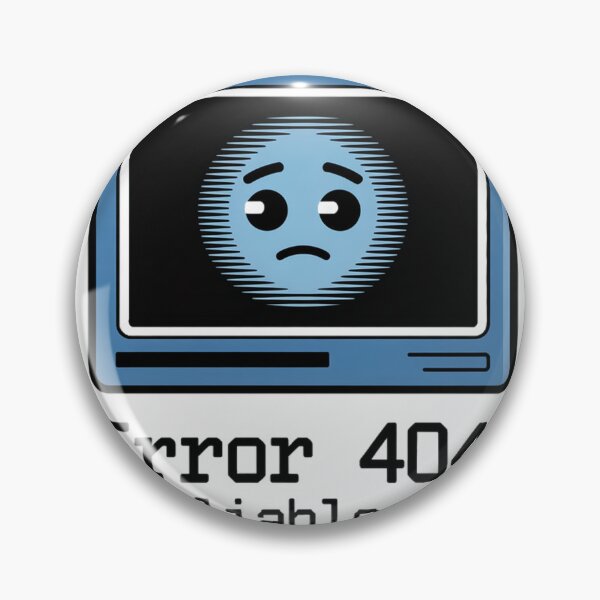 Item preview, Error 404 Reliable AI Not Found Retro AI Humor designed and sold by Bianca Oltean.
