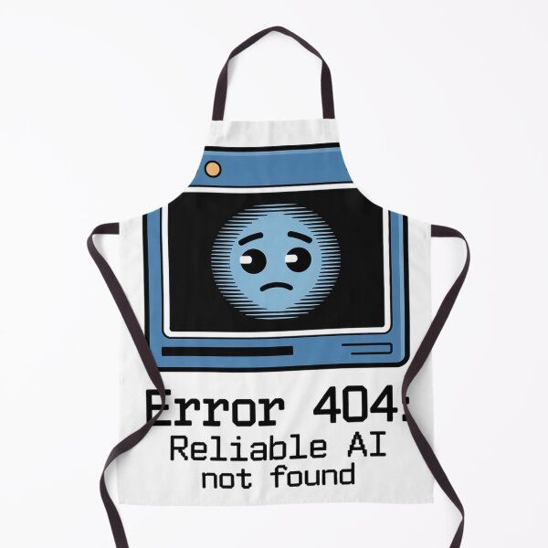 Item preview, Error 404 Reliable AI Not Found Retro AI Humor designed and sold by Bianca Oltean.
