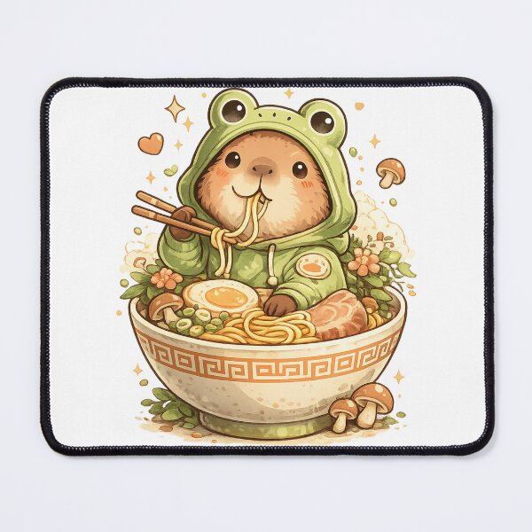 Item preview, Froggy Capybara Ramen | Cute Kawaii Food Lover Animal Design designed and sold by JA-1994.
