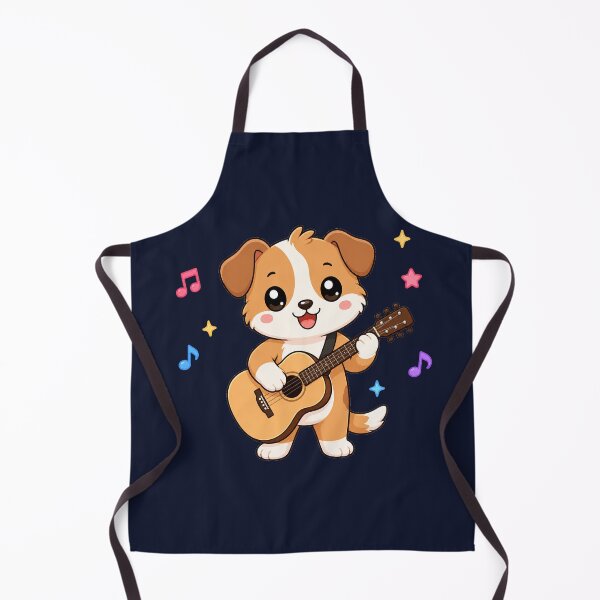 Item preview, Cute Dog Playing Acoustic Guitar Cartoon Music designed and sold by Seculinator.
