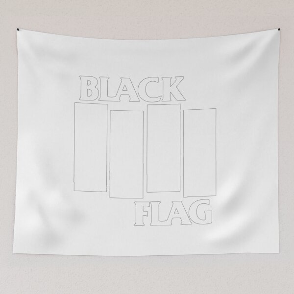 Item preview, Black Flag Four Bars  designed and sold by TailAndKiln.