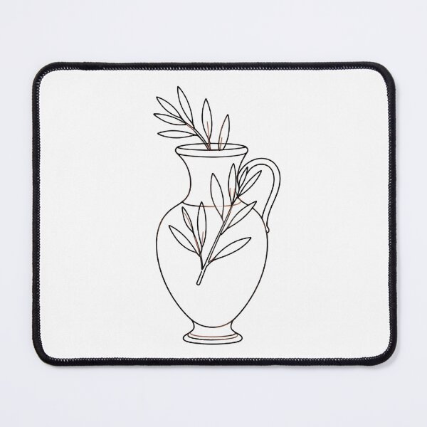 Item preview, Minimalist Olive Branch and Pitcher Line Art designed and sold by Gallery-yuuna .