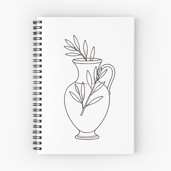Item preview, Minimalist Olive Branch and Pitcher Line Art designed and sold by Gallery-yuuna .