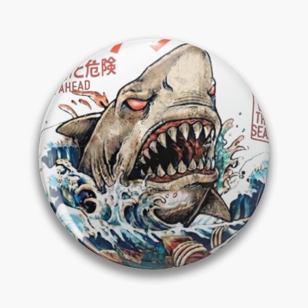 Item preview, Aggressive shark in the ocean, Japanese style designed and sold by Ahmedsyde.