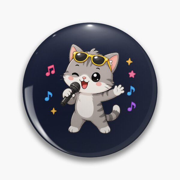 Item preview, Cute Cat Singing Karaoke Microphone Cartoon Music designed and sold by Seculinator.