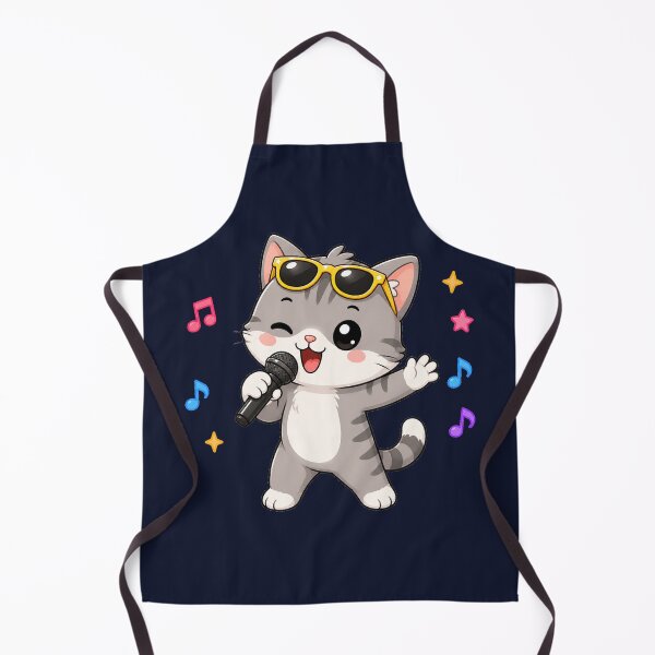 Item preview, Cute Cat Singing Karaoke Microphone Cartoon Music designed and sold by Seculinator.