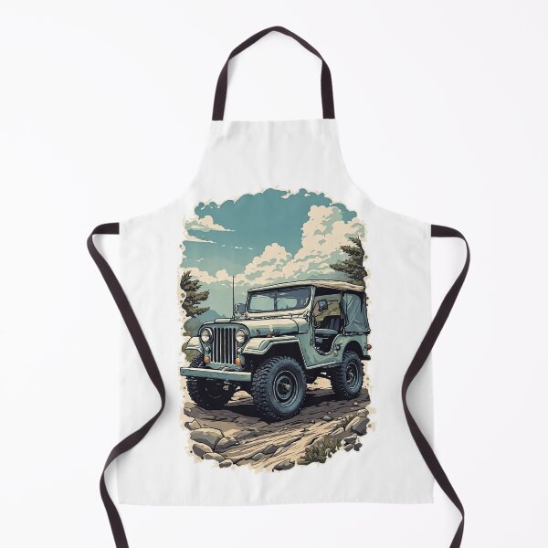 Item preview, Retro Jeep Illustration | Vintage Off-Road Adventure Art designed and sold by Muayad Al-Farhan.
