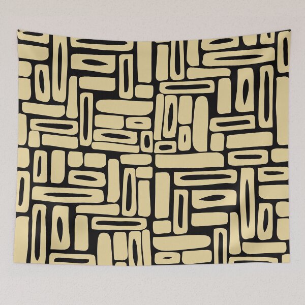 Item preview, Abstract composition in beige and black 08 designed and sold by StefanStudioArt.