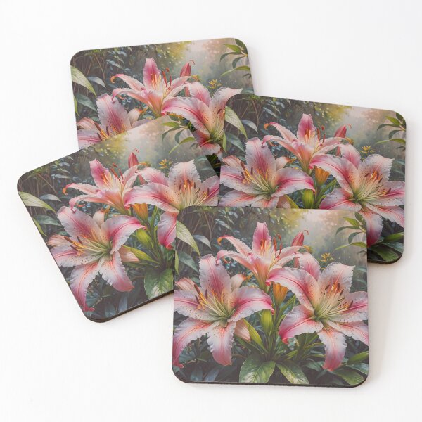 Item preview, Pink Stargazer Lily Art designed and sold by BeautifulVirtues.
