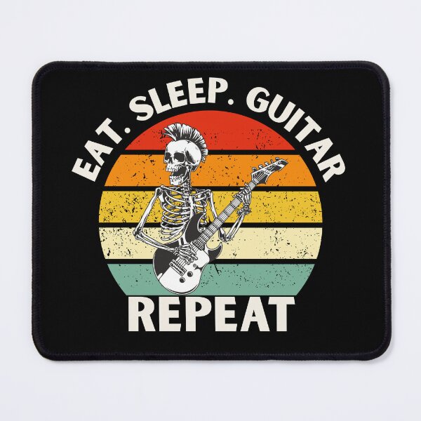 Item preview, Eat. Sleep. Guitar. Repeat Skeleton Design designed and sold by OldSkullDesigns.