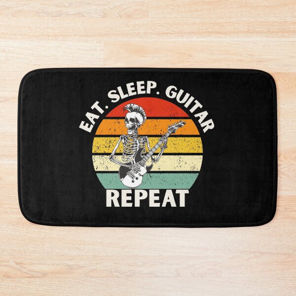 Item preview, Eat. Sleep. Guitar. Repeat Skeleton Design designed and sold by OldSkullDesigns.