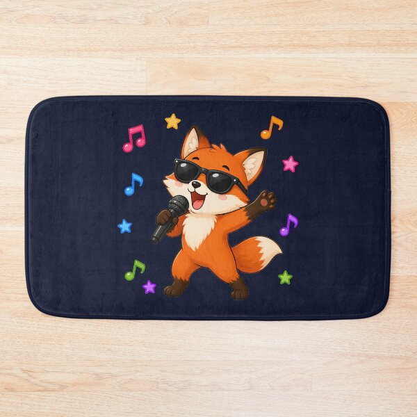 Item preview, Cute Fox Singing Karaoke Microphone Cartoon Music designed and sold by Seculinator.