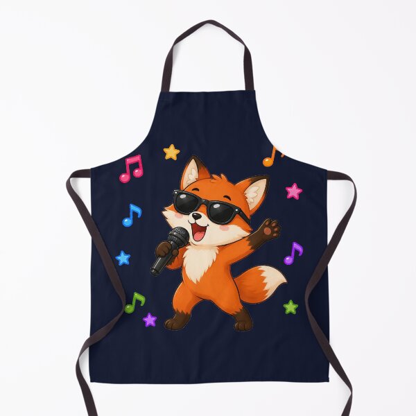 Item preview, Cute Fox Singing Karaoke Microphone Cartoon Music designed and sold by Seculinator.