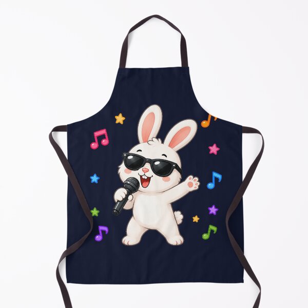 Item preview, Cute Bunny Singing Karaoke Microphone Cartoon Music designed and sold by Seculinator.