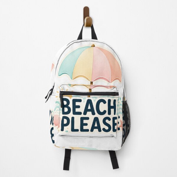 Item preview, Beach, please! – Retro sticker design for summer beach umbrella. designed and sold by FusiTink.