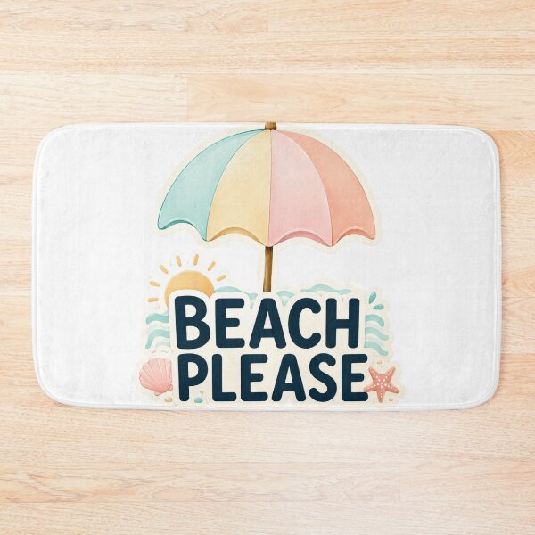 Item preview, Beach, please! – Retro sticker design for summer beach umbrella. designed and sold by FusiTink.