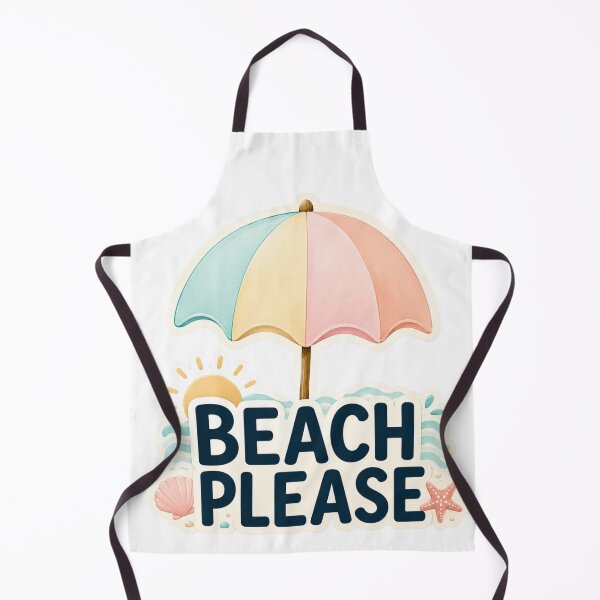 Item preview, Beach, please! – Retro sticker design for summer beach umbrella. designed and sold by FusiTink.