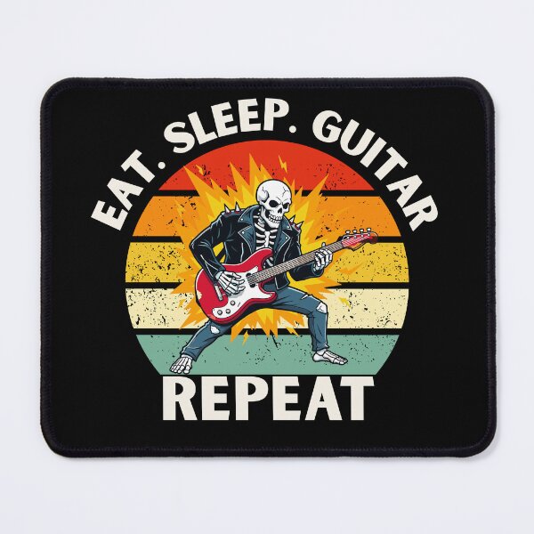 Item preview, Eat. Sleep. Guitar. Repeat Skeleton Design designed and sold by OldSkullDesigns.