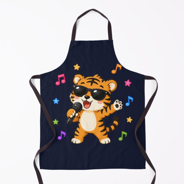 Item preview, Cute Tiger Singing Karaoke Microphone Cartoon Music designed and sold by Seculinator.