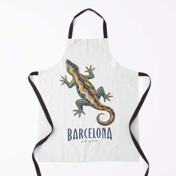 Item preview, Barcelona Spain Mosaic Lizard Art designed and sold by Ar0undTheW0rld.