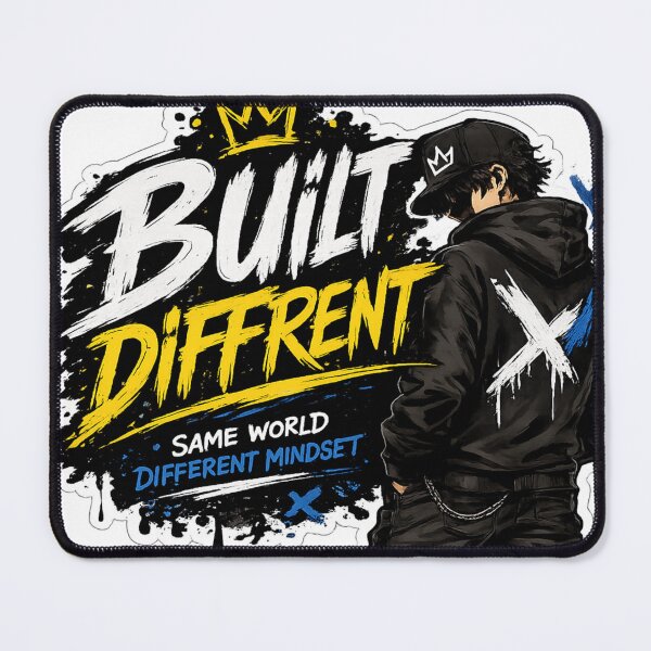 Item preview, Built Different – Street Mindset Sticker designed and sold by Genzfirevibes.