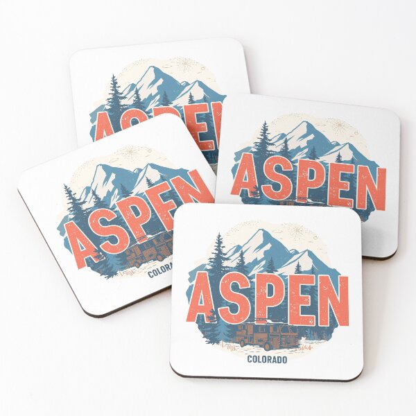 Aperçu de l'œuvre Aspen City dans le Colorado créée et vendue par PamLeeDesign.