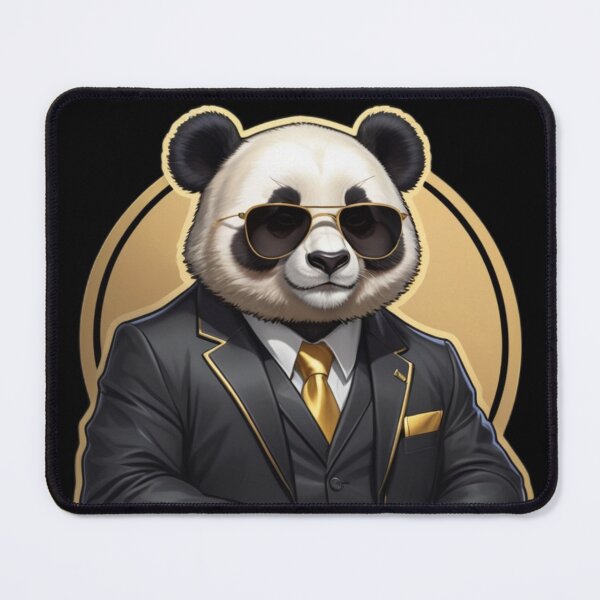 Item preview, The Panda Boss in Luxury Black Suit designed and sold by Kochainn.