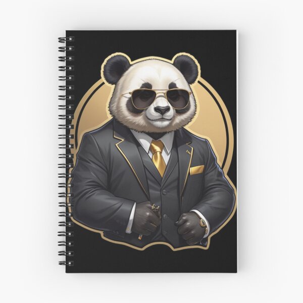 Item preview, The Panda Boss in Luxury Black Suit designed and sold by Kochainn.