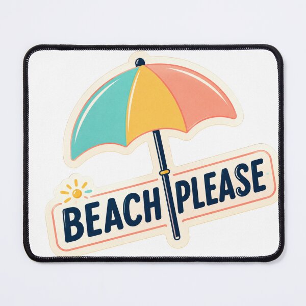 Item preview, Beach, please: cute and colorful summer quote design for the beach. designed and sold by FusiTink.