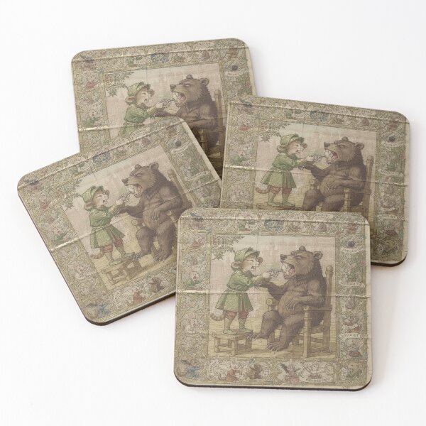 Item preview, Medieval Cat Tooth-Drawer Treating a Bear Manuscript Art designed and sold by PictorialWhimsy.