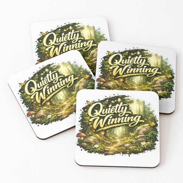 Item preview, Quietly Winning – Silent Success Sticker designed and sold by Genzfirevibes.