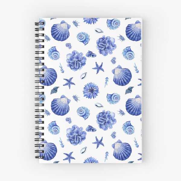 Item preview, Ocean Blue Shell Nautical Watercolor Illustration designed and sold by moodaera.