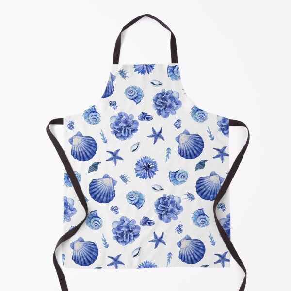 Item preview, Ocean Blue Shell Nautical Watercolor Illustration designed and sold by moodaera.