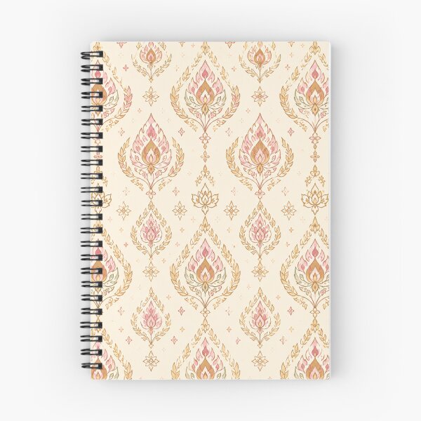 Item preview, Vintage Soft Pink Thai Lotus Pattern designed and sold by 0606PM.