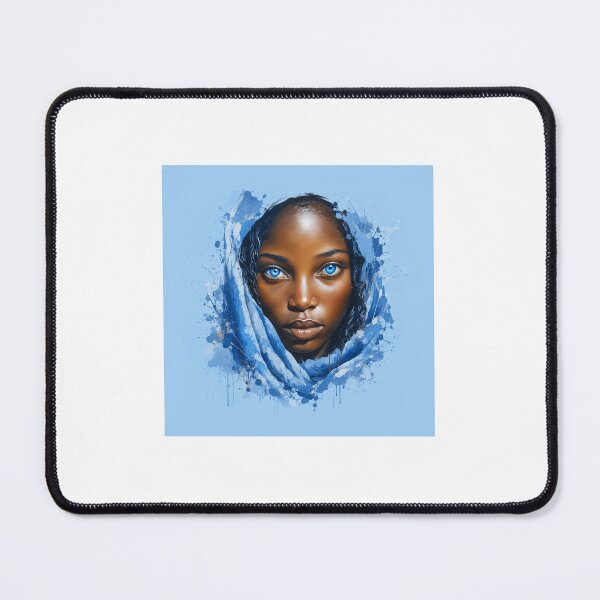 Item preview, Blue eye lady focused design  designed and sold by StickerBloomCo.