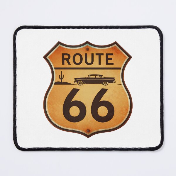 Item preview, Vintage Route 66 Road Sign Classic Car designed and sold by Gallery-yuuna .
