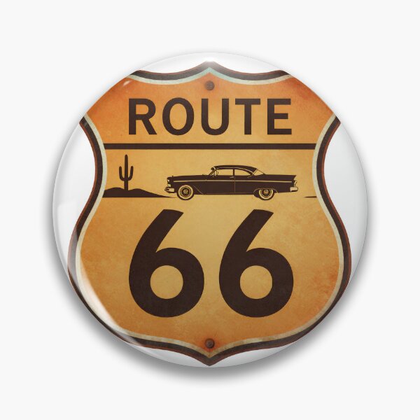 Item preview, Vintage Route 66 Road Sign Classic Car designed and sold by Gallery-yuuna .