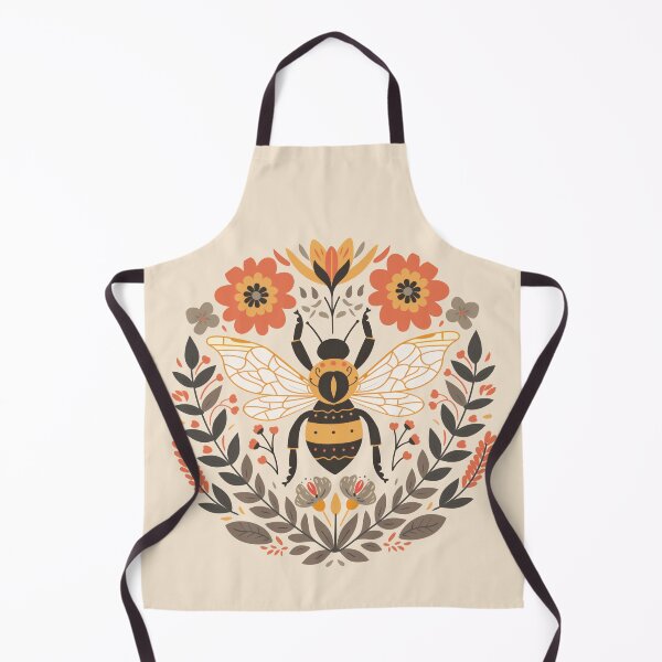 Item preview, Scandinavian Folk Art, Bee With Flowers designed and sold by xiao xuans.