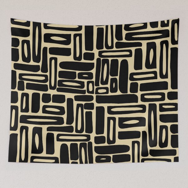 Item preview, Abstract composition in black prune and beige 09 designed and sold by StefanStudioArt.