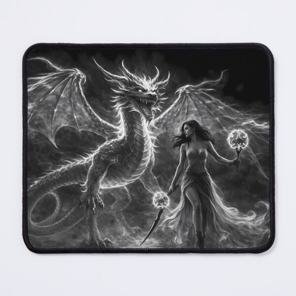 Item preview, Enchanted Dragon and Sorceress designed and sold by cuprum.
