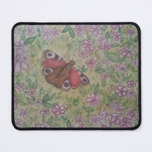 Item preview, Peacock Butterfly amongst the blossom designed and sold by RoseGrayInk.