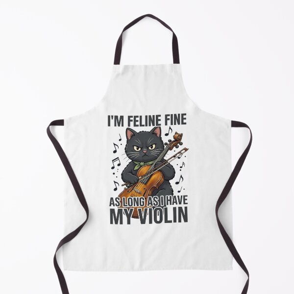 Item preview, Black Cat Plays The Violin - Violin Quotes designed and sold by Art-Arcade6.