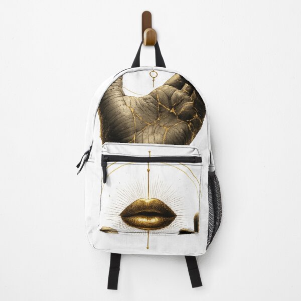 Item preview, Desire – Surreal Hand & Golden Lips | Minimal Dark Art designed and sold by Hamlali-Studio.