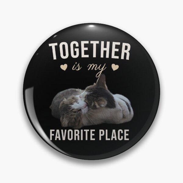 Item preview, Together Is My Favorite Place – Cute Cuddling Cats | Romantic Cat Lover Design designed and sold by MB-CatPrints.