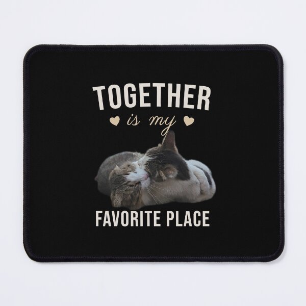 Item preview, Together Is My Favorite Place – Cute Cuddling Cats | Romantic Cat Lover Design designed and sold by MB-CatPrints.