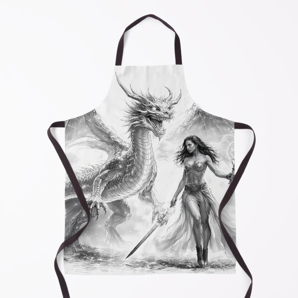 Item preview, Warrior Woman and Dragon designed and sold by cuprum.