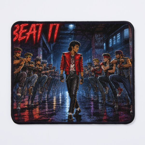 Item preview, Beat It - Michael Jackson - Cartoon  Tribute designed and sold by LuluLeb.